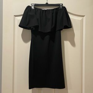 Black off the shoulder dress